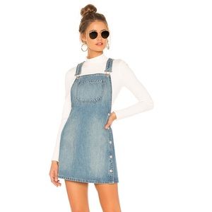 Free People Louise denim overall dress
